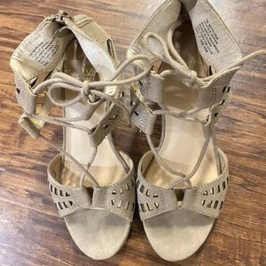 material girl platform heel wedges